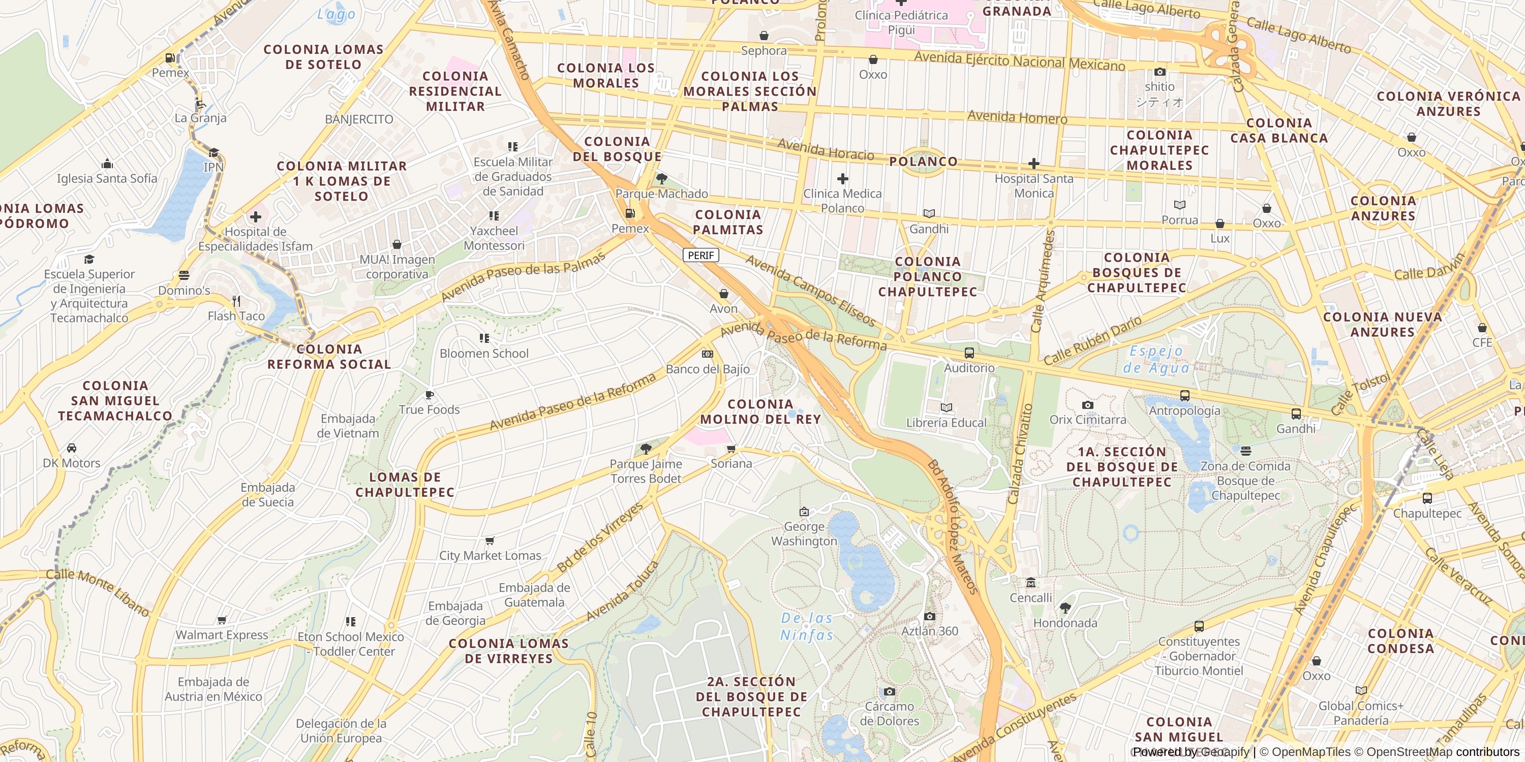 Ciudad de México map